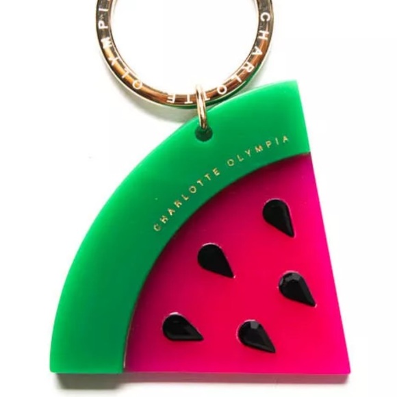 Charlotte Olympia Accessories - NIB Charlotte Olympia Watermelon Keyring Keychain